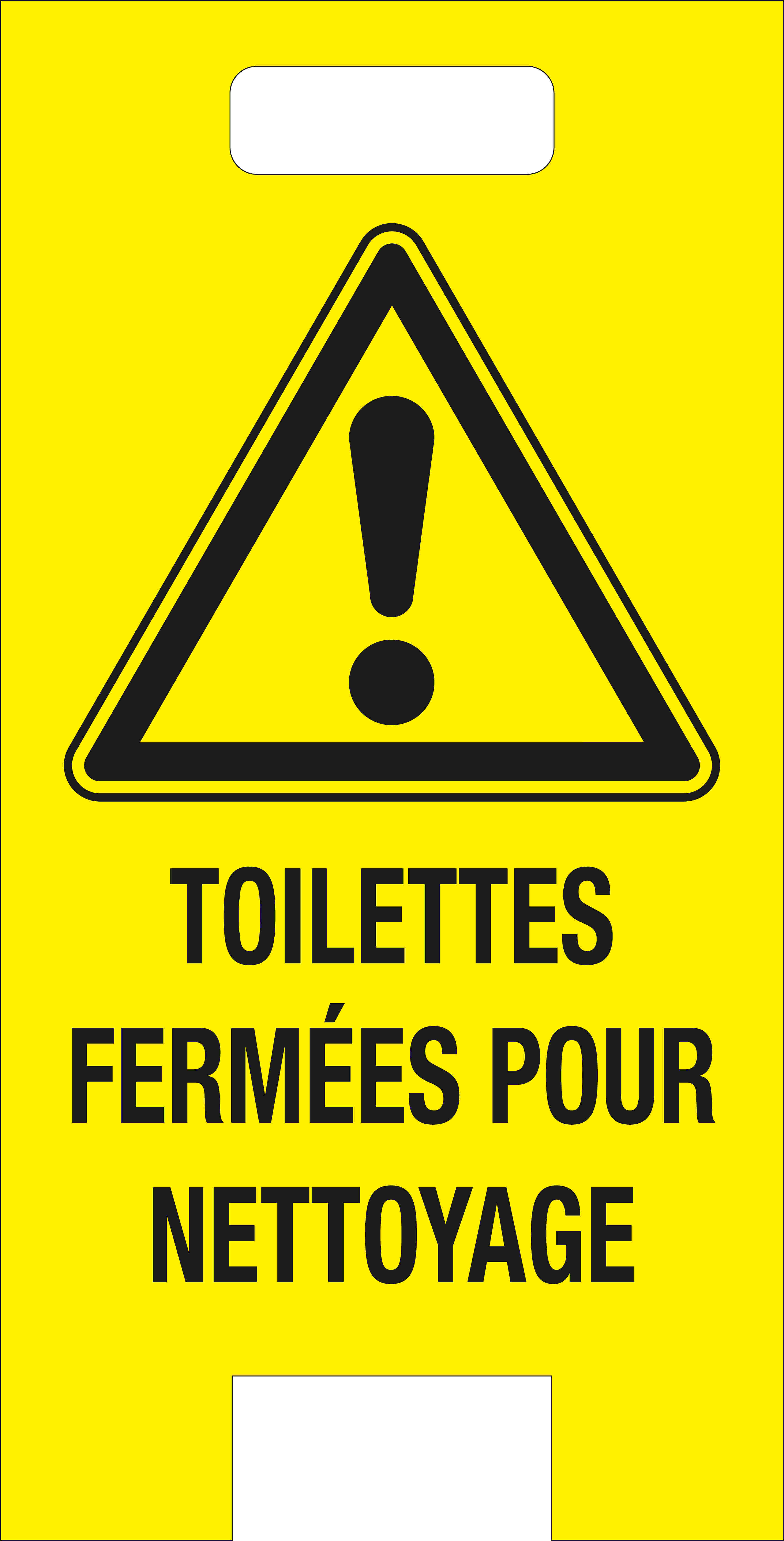 Chevalet de signalisation de danger 'Toilettes fermées pour nettoyage' TALIAPLAST - 620057