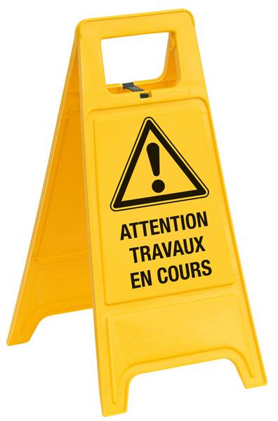 CHEVALET 'TRAVAIL EN COURS' TALIAPLAST - 620058