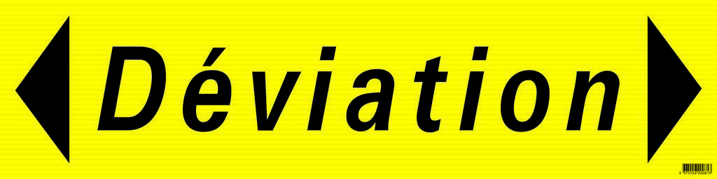 PANNEAU DE DEVIATION EN PP ALVEOLAIRE 800X200mm TALIAPLAST - 620081