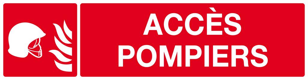 ACCES POMPIERS 200x52mm TALIAPLAST - 620105