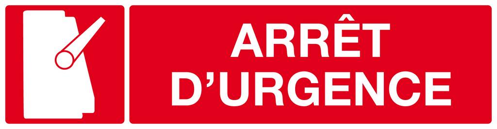 ARRET D'URGENCE 200x52mm TALIAPLAST - 620110