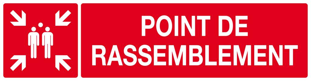 Point de rassemblement (incendie) 200x52mm