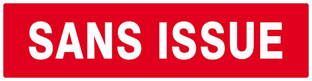 SANS ISSUE (INCENDIE) 200x52mm TALIAPLAST - 620124