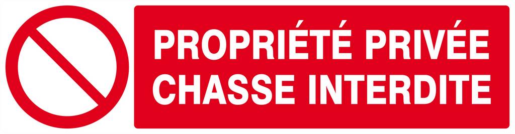 Panneau rigide PROPRIETE PRIVEE CHASSE INTERDITE 200x52mm TALIAPLAST - 620216