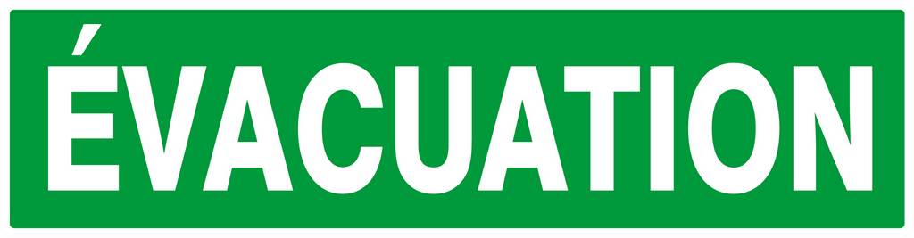 EVACUATION 200x52mm TALIAPLAST - 620405