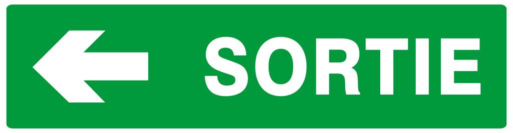 SORTIE FLECHE A GAUCHE 200x52mm TALIAPLAST - 620418