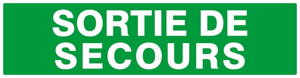 SORTIE DE SECOURS 200x52mm TALIAPLAST - 620432