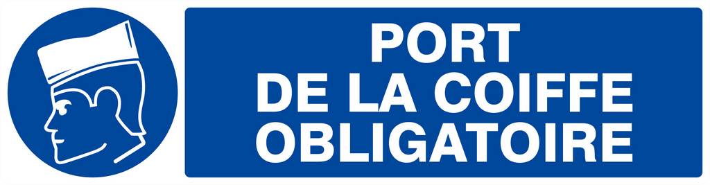 PORT DE LA COIFFE OBLIGATOIRE 200x52mm TALIAPLAST - 620502