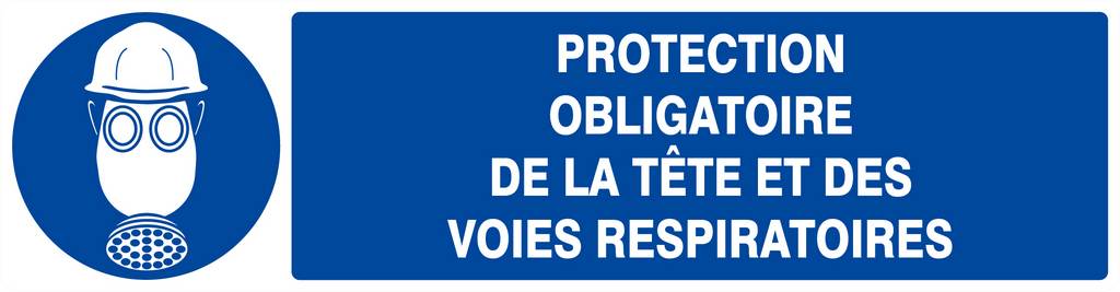 PROTECTION OBLIGAT. TETE/VOIES RESPIRATOIRES 200x52mm TALIAPLAST - 620506