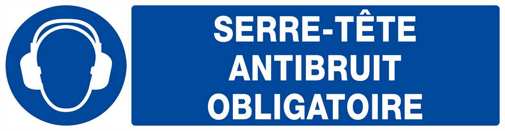 SERRE-TETE ANTIBRUIT OBLIGATOIRE 200x52mm TALIAPLAST - 620509