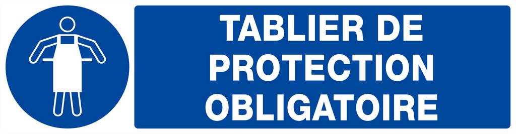 TABLIER DE PROTECTION OBLIGATOIRE 200x52mm TALIAPLAST - 620521