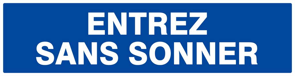 Panneau rigide ENTREZ SANS SONNER 200x52mm TALIAPLAST - 620616