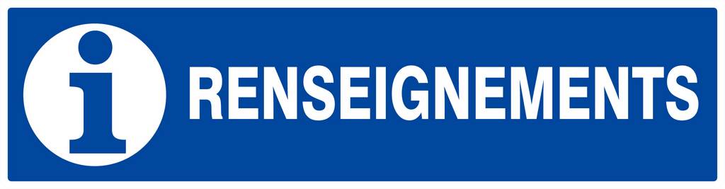 Panneau rigide RENSEIGNEMENTS 200x52mm TALIAPLAST - 620626