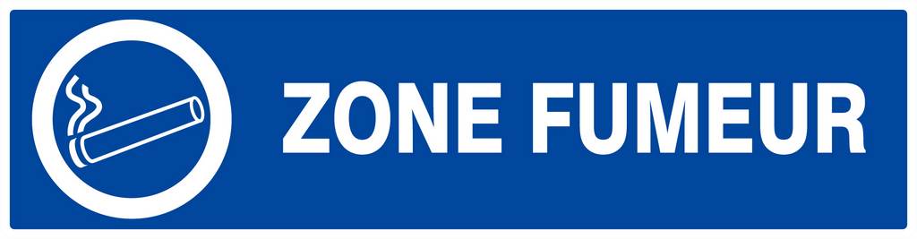 Panneau rigide ZONE FUMEUR 200x52mm TALIAPLAST - 620633