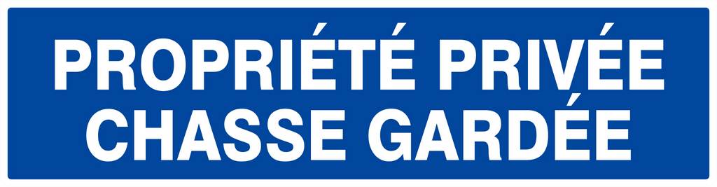 Panneau rigide PROPRIETE PRIVEE CHASSE GARDEE 200x52mm TALIAPLAST - 620645