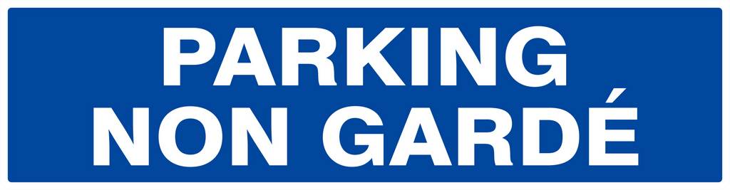 Panneau rigide PARKING NON GARDE 200x52mm TALIAPLAST - 620646