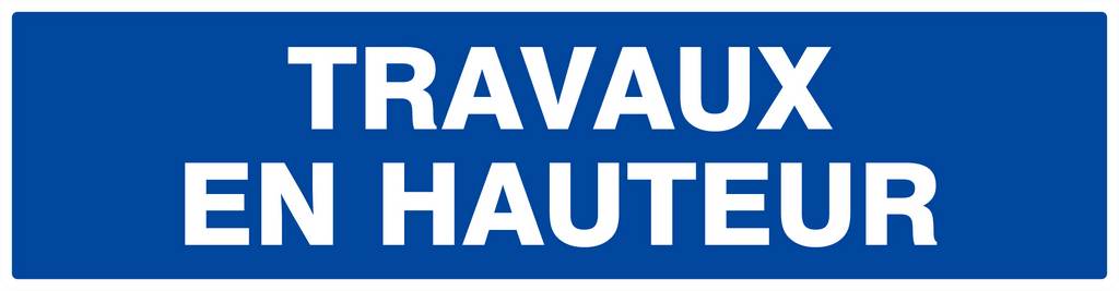 Panneau rigide TRAVAUX EN HAUTEUR 200x52mm TALIAPLAST - 620650