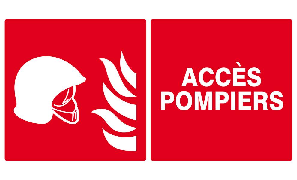 ACCES POMPIERS 330x200mm TALIAPLAST - 621105