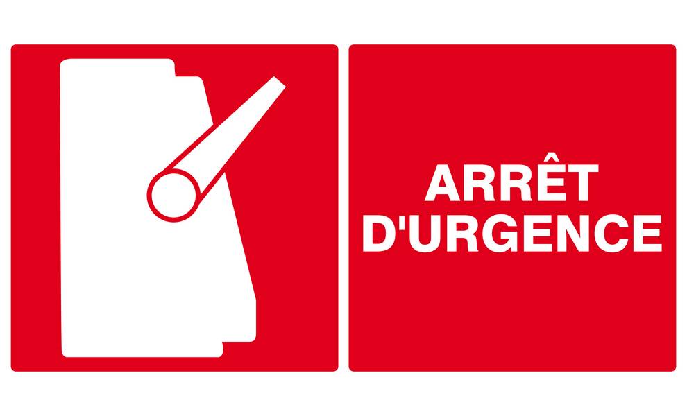 ARRET D'URGENCE 330x200mm TALIAPLAST - 621110