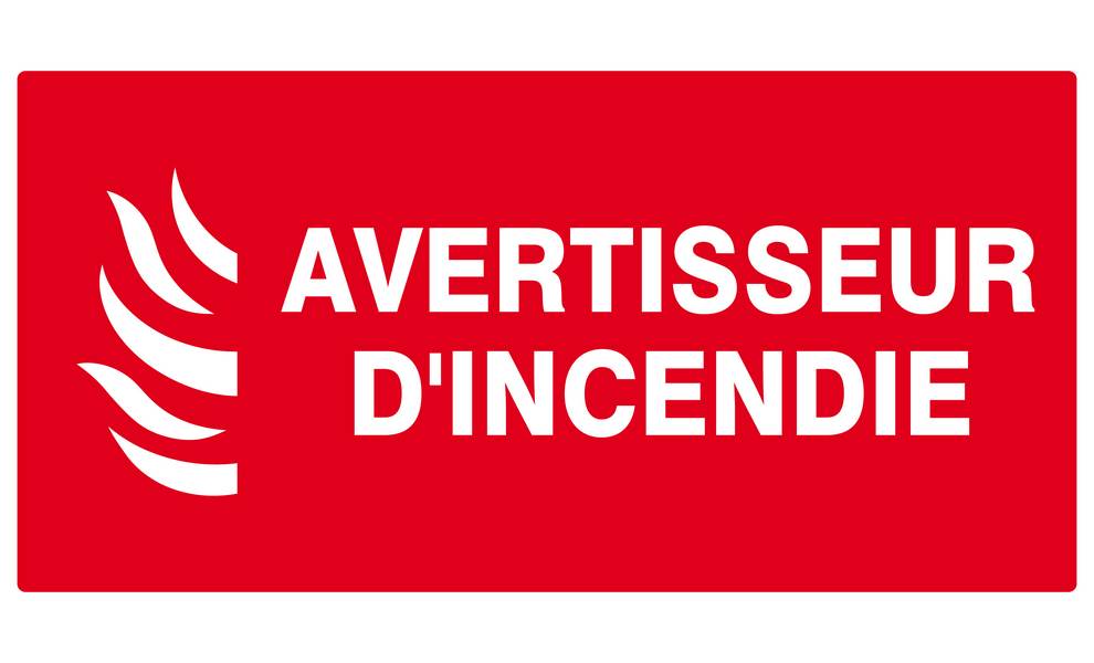AVERTISSEUR D' INCENDIE 330x200mm TALIAPLAST - 621115