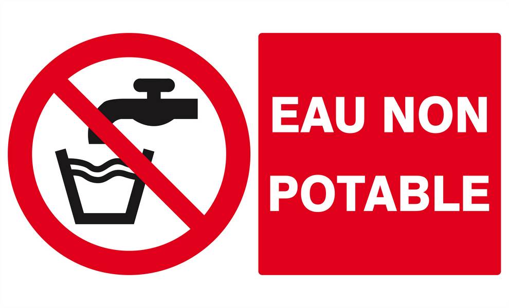 Panneau rigide EAU NON POTABLE 330x200mm TALIAPLAST - 621214