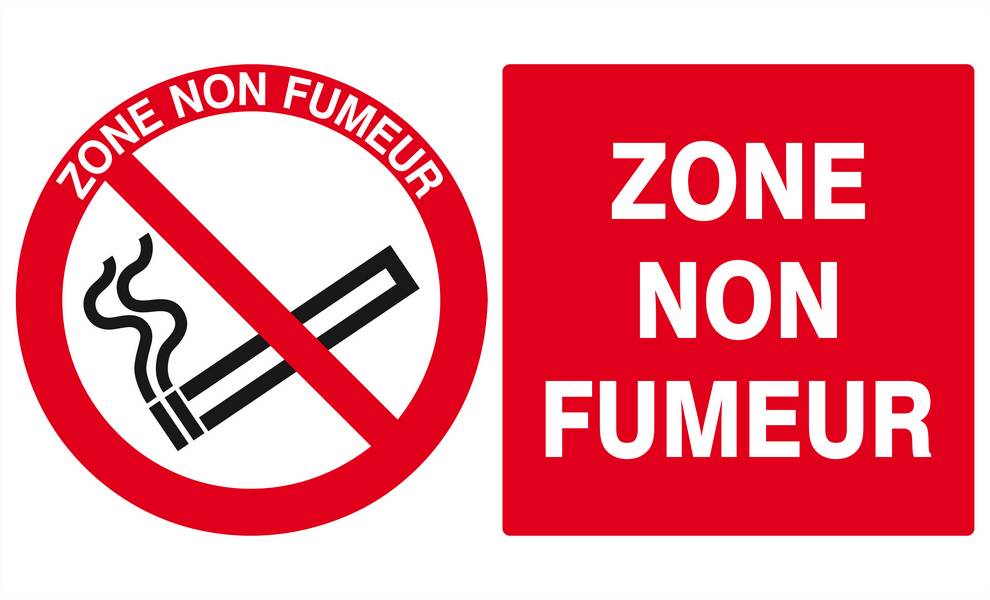 Panneau rigide ZONE NON FUMEUR 330x200mm TALIAPLAST - 621235