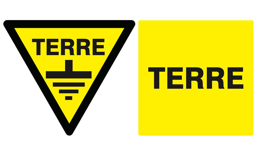 Panneau rigide DANGER TERRE 330x200mm TALIAPLAST - 621318