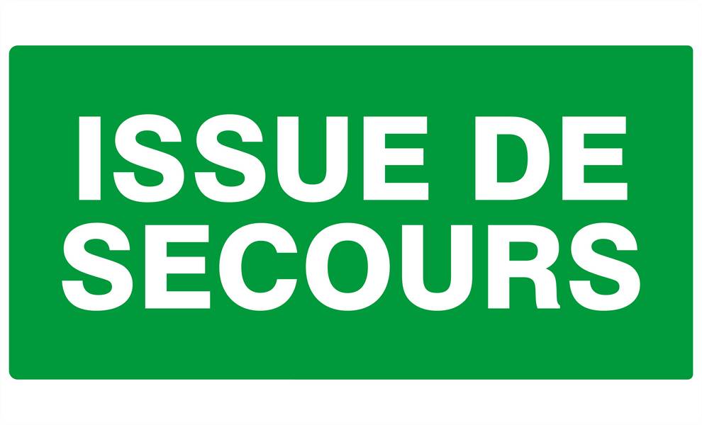 ISSUE DE SECOURS 330x200mm TALIAPLAST - 621402