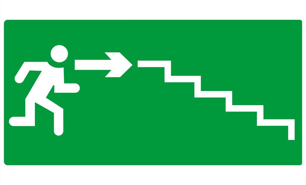 ESCALIER DESCENDANT A DROITE 330x200mm TALIAPLAST - 621430