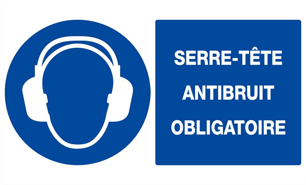 SERRE-TETE ANTIBRUIT OBLIGATOIRE 330x200mm TALIAPLAST - 621509