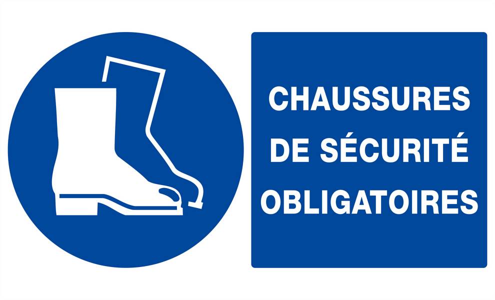 CHAUSSURES DE SECURITE OBLIGATOIRES 330x200mm TALIAPLAST - 621518