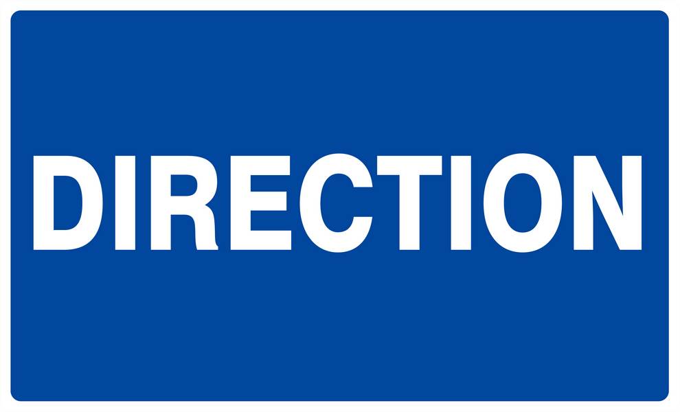 Panneau rigide DIRECTION 330x200mm TALIAPLAST - 621613