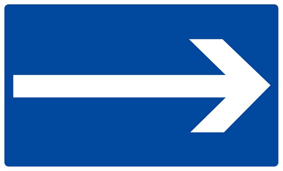 Panneau rigide FLECHE 330x200mm TALIAPLAST - 621620