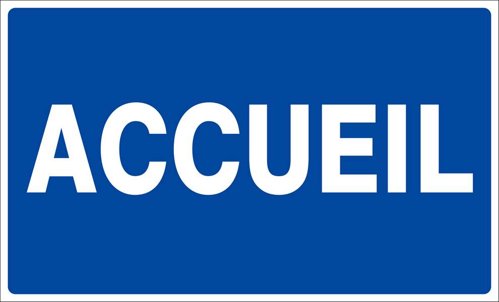 Panneau rigide ACCUEIL 330x200mm TALIAPLAST - 621623