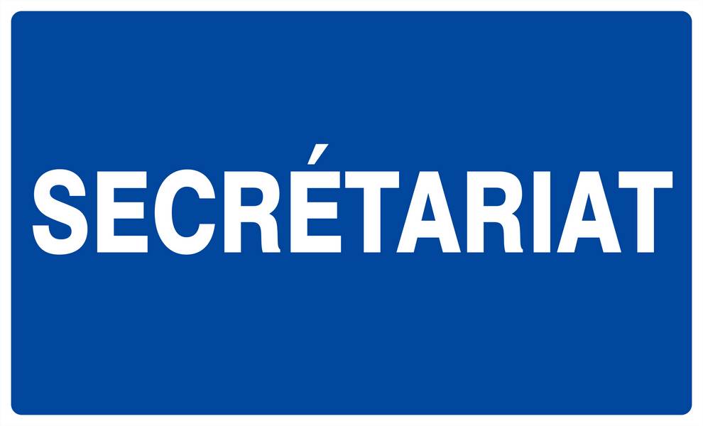 Panneau rigide SECRETARIAT 330x200mm TALIAPLAST - 621628