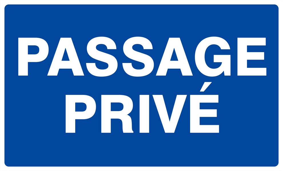 PASSAGE PRIVE 330x200mm TALIAPLAST - 621635