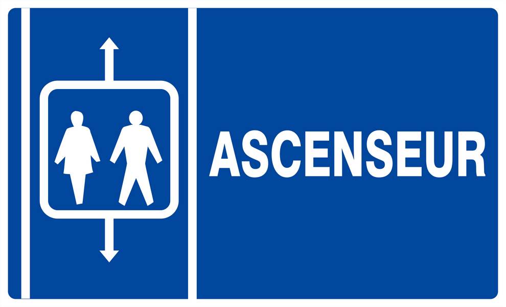 Panneau rigide ASCENSEUR 330x200mm TALIAPLAST - 621637