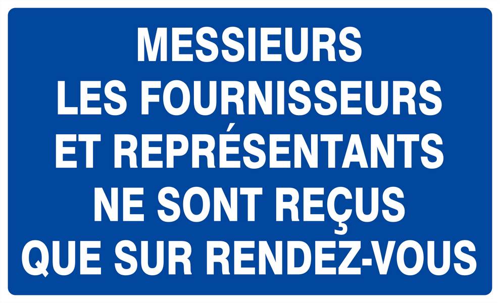 Panneau rigide FOURNISSEURS & REPRESENTANTS RECUS SUR R.D.V 330x200mm TALIAPLAST - 621638