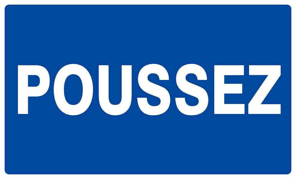 Panneau rigide POUSSEZ 330x200mm TALIAPLAST - 621642