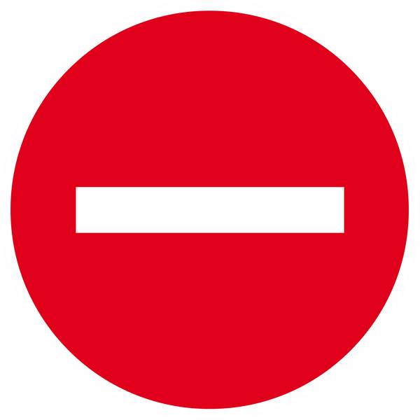 Panneau rigide SENS INTERDIT D.300mm TALIAPLAST - 622210