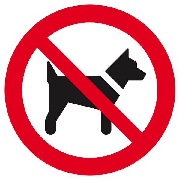 Panneau rigide INTERDIT AUX CHIENS D.300mm TALIAPLAST - 622243