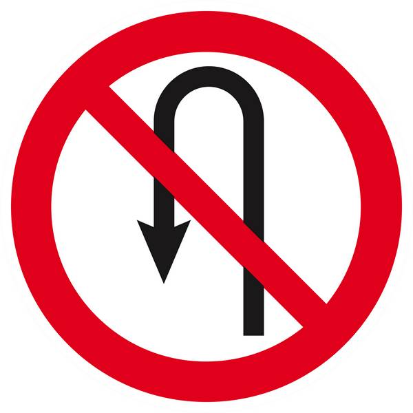 Panneau rigide INTERDIT DE FAIRE DEMI TOUR D.300mm TALIAPLAST - 622269