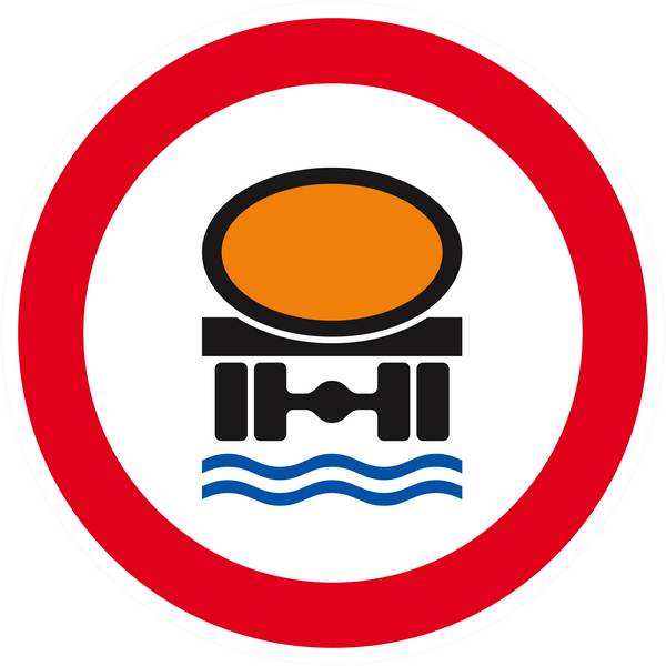 Panneau rigide INTERDIT TRANSPORT PROD. POLLUANTS LES EAUX D.300mm TALIAPLAST - 622286