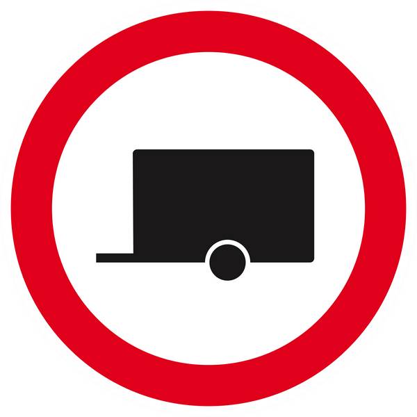 Panneau rigide INTERDIT AUX REMORQUES D.300mm TALIAPLAST - 622295