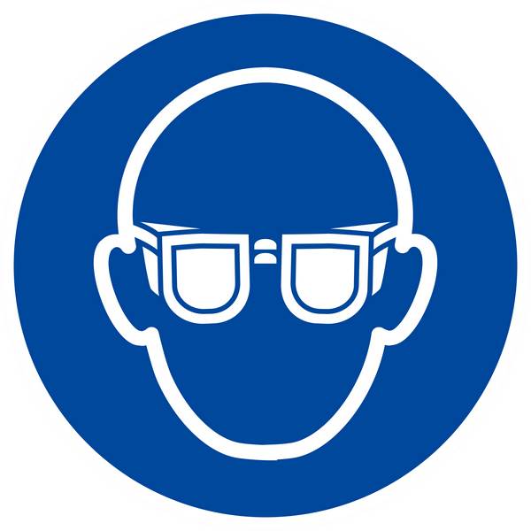 Panneau rigide LUNETTES DE PROTECTION OBLIGATOIRES D.300mm TALIAPLAST - 622503
