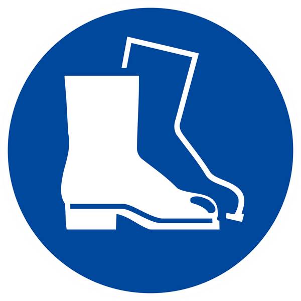 Panneau rigide CHAUSSURES DE SECURITE OBLIGATOIRES D.300mm TALIAPLAST - 622505