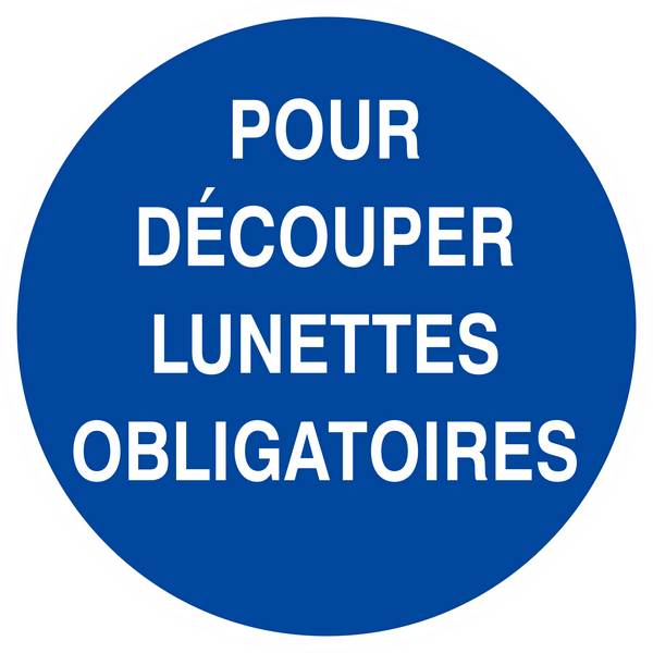 Panneau rigide POUR DECOUPER LUNETTES OBLIGATOIRES D.300mm TALIAPLAST - 622531