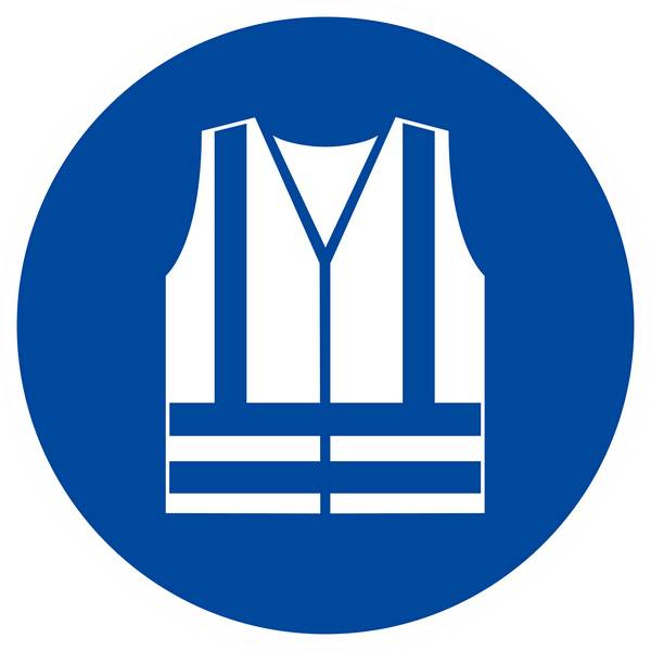 Panneau rigide GILET DE SECURITE HAUTE VISIBILITE OBLIGAT. D.300mm TALIAPLAST - 622540