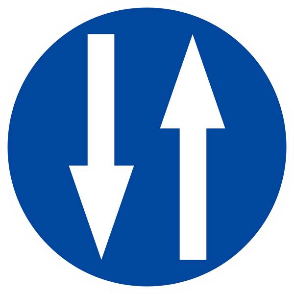 Panneau rigide CIRCULATION A DOUBLE SENS D.300mm TALIAPLAST - 622584