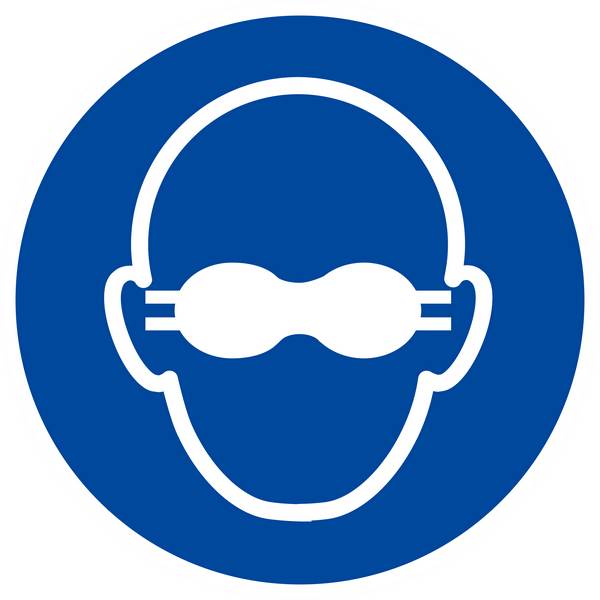 Panneau rigide LUNETTES DE PROTECTION OPAQUES OBLIGATOIRES D.300mm TALIAPLAST - 622591